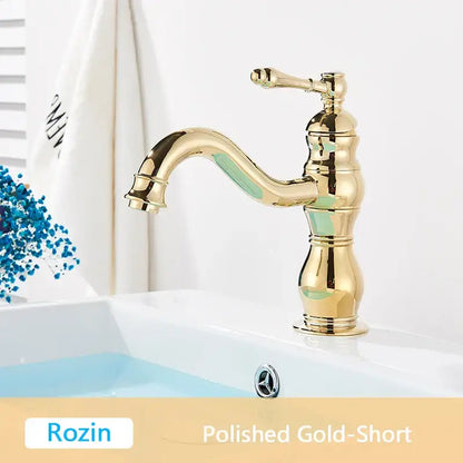 Antique brass single handle basin faucet bathroom mixer tap