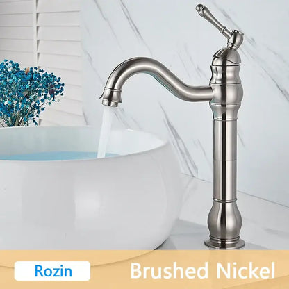 Antique brass single handle basin faucet bathroom mixer tap