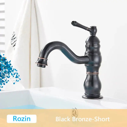 Antique brass single handle basin faucet bathroom mixer tap