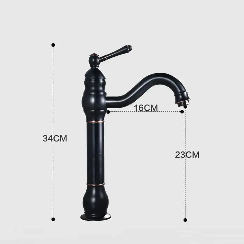 Vintage antique brass basin faucet – bathroom single handle tap