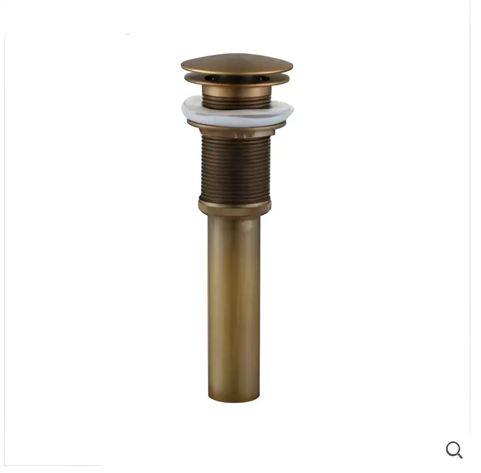 Antique bronze and white ceramic basin sink drain bathroom hardware