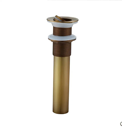 Antique bronze and white ceramic basin sink drain bathroom hardware
