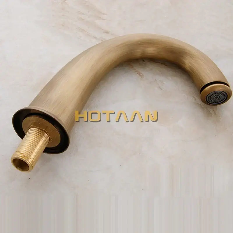 Antique brass bath mixer set with hand shower bathroom faucet