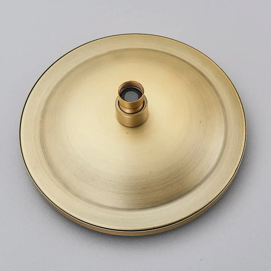 Antique brass hammered rainfall shower head bathroom handheld brass