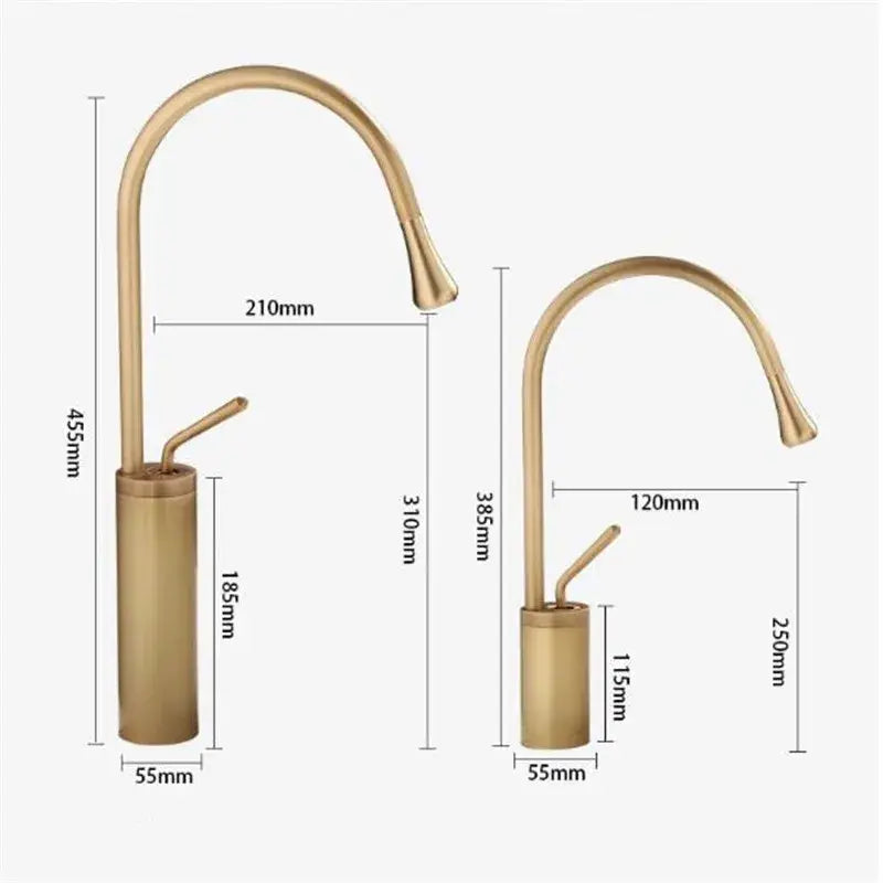 Modern antique brass bathroom basin faucet kitchen sink mixer