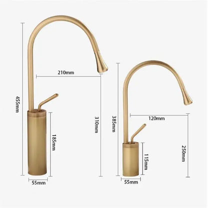 Modern antique brass bathroom basin faucet kitchen sink mixer