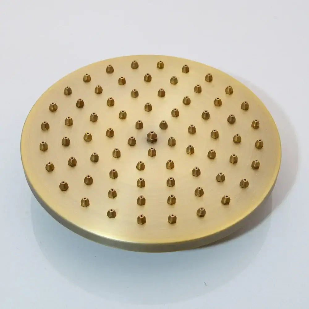 Vintage antique brass shower set with handheld spray bathroom faucet