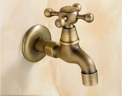 Antique brass dragon outdoor washing machine faucet garden tap