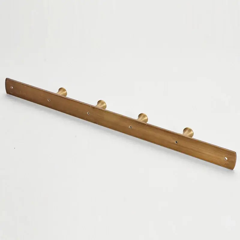 Antique brass finish 5 peg robe hook bathroom wall rack