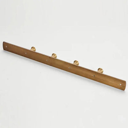 Antique brass finish 5 peg robe hook bathroom wall rack