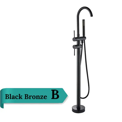 Antique brass swivel spout mixer tap bathroom freestanding faucet