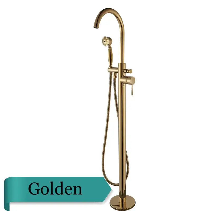 Antique brass swivel spout mixer tap bathroom freestanding faucet