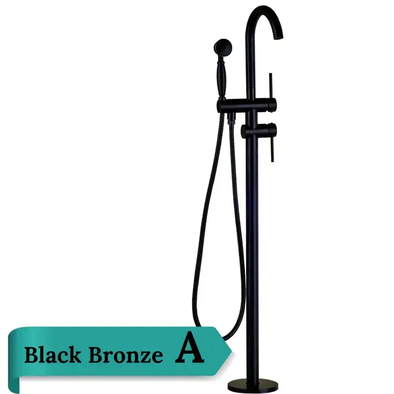 Antique brass swivel spout mixer tap bathroom freestanding faucet