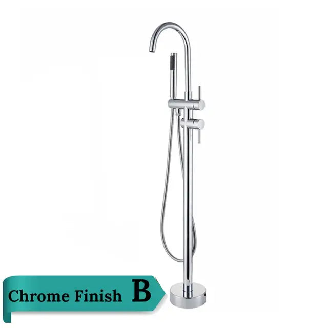 Antique brass swivel spout mixer tap bathroom freestanding faucet