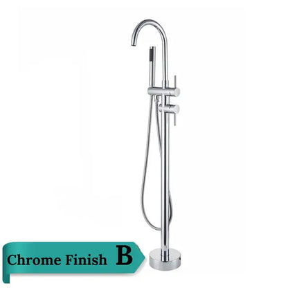Antique brass swivel spout mixer tap bathroom freestanding faucet