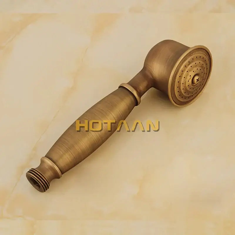 Antique brass ornate shower head kit bathroom vintage faucet