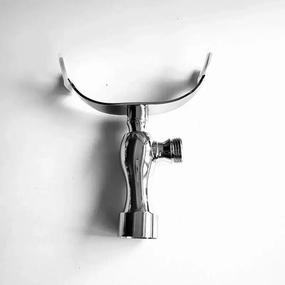 Antique brass dual arm hand shower holder bracket bathroom wall mount