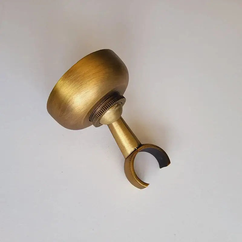 Antique brass hand shower holder hook pedestal – bathroom wall mount