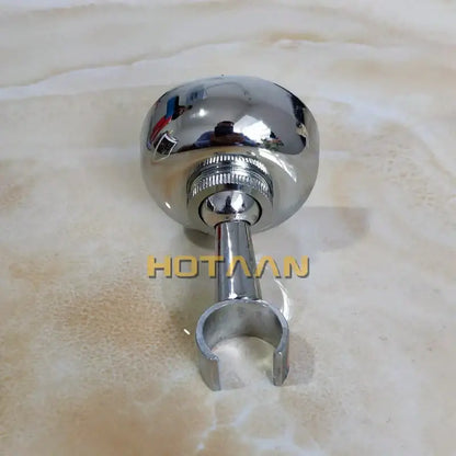Antique brass hand shower holder hook pedestal – bathroom wall mount