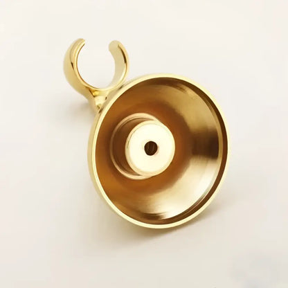 Antique brass handheld shower holder swivel mount for bathroom