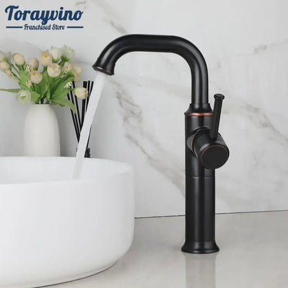 Antique brass & oil rubbed bronze bathroom faucet mixer tap