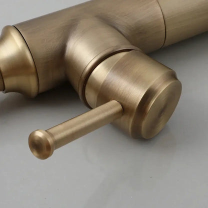 Antique brass & oil rubbed bronze bathroom faucet mixer tap