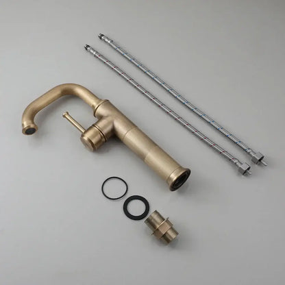 Antique brass & oil rubbed bronze bathroom faucet mixer tap