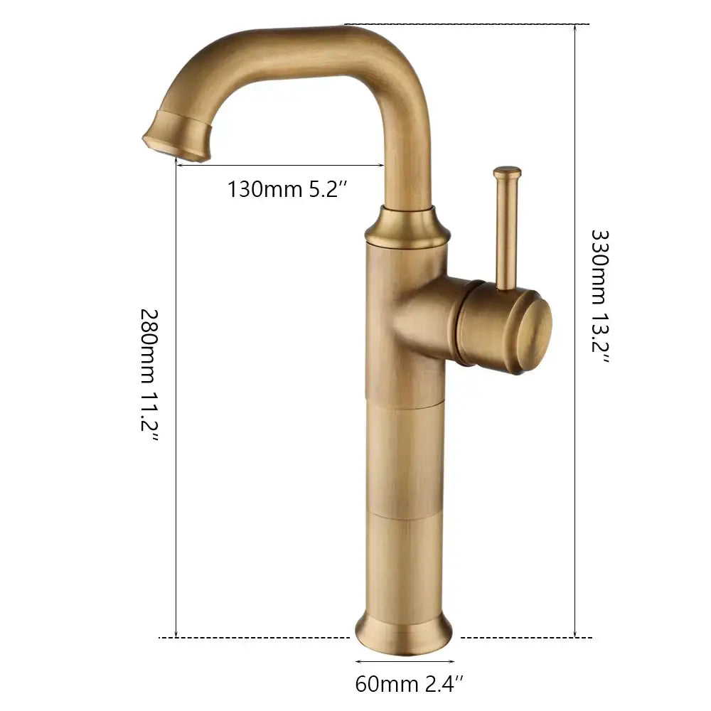 Antique brass & oil rubbed bronze bathroom faucet mixer tap