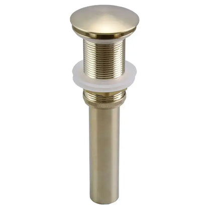 Modern antique brass bathroom sink drain kit with white seals