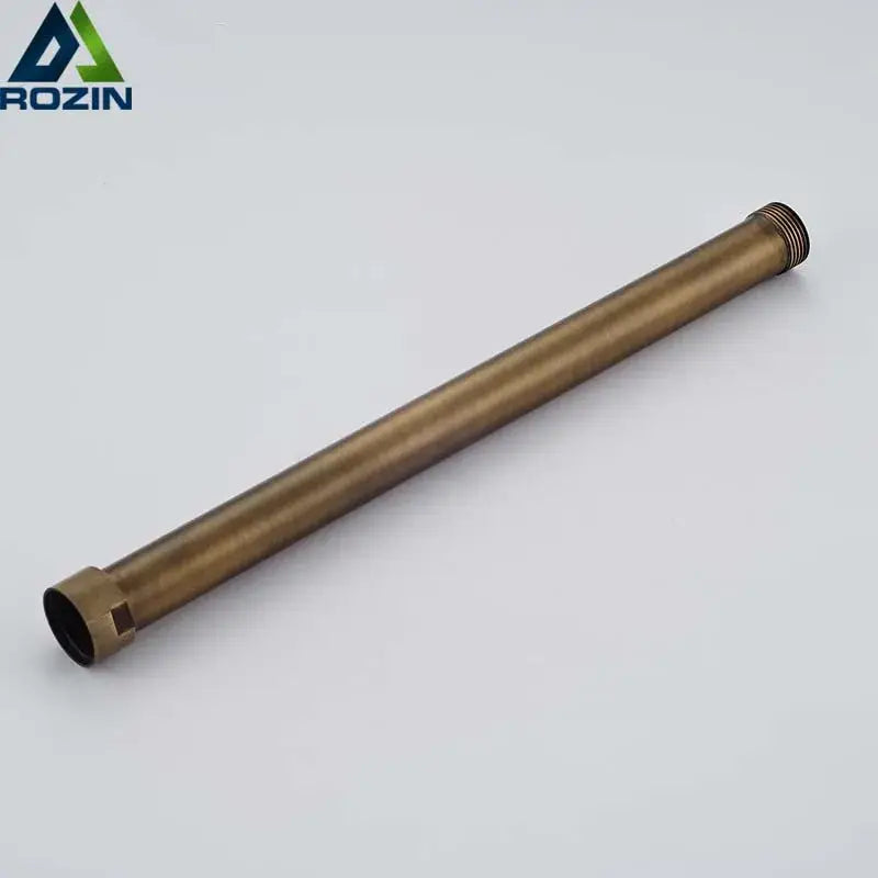 Industrial antique brass shower faucet extension tube bathroom accessory