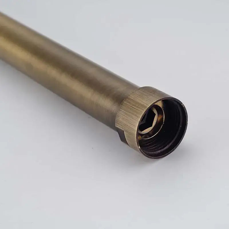 Industrial antique brass shower faucet extension tube bathroom accessory