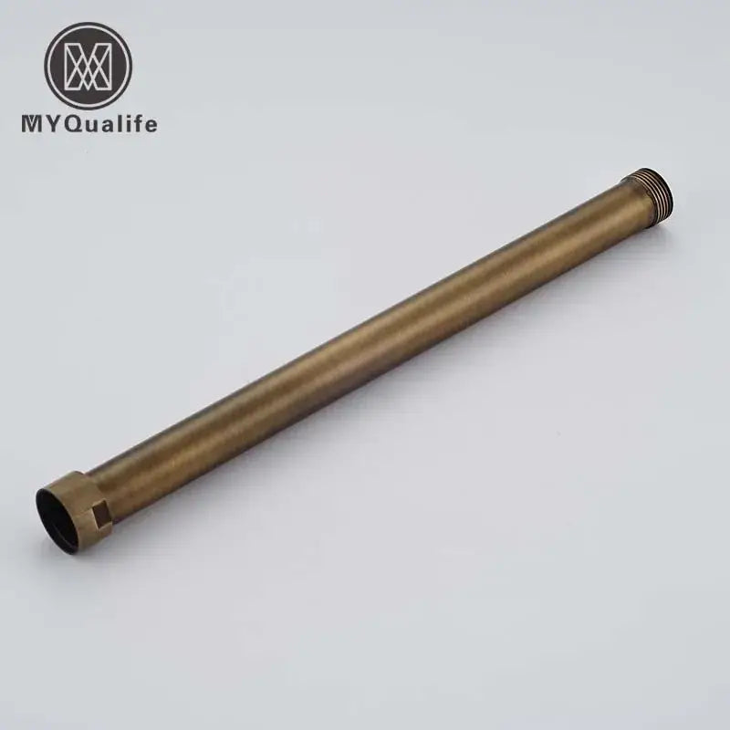Antique brass pipe extension tube – bathroom shower heighten bar