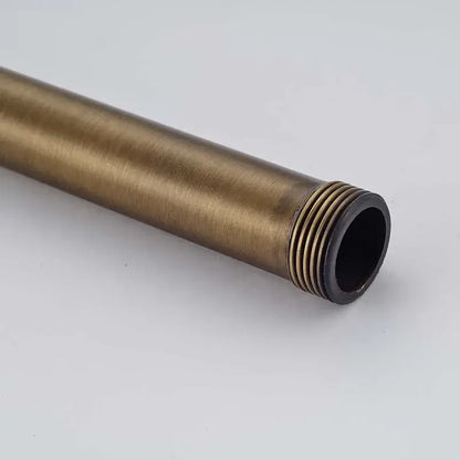 Antique brass pipe extension tube – bathroom shower heighten bar