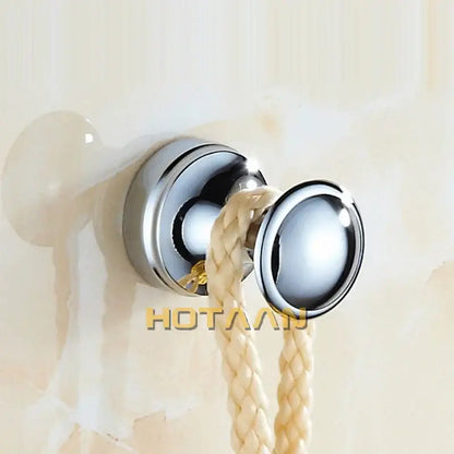 Vintage antique brass wall clothes rack hook for bathroom robe hanger