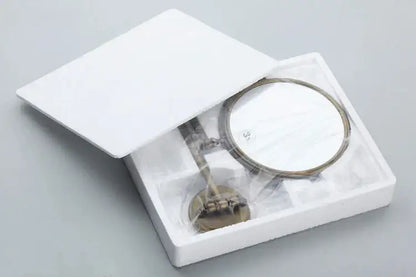 Antique brass wall mirror – bedroom dual side magnifying makeup mirror