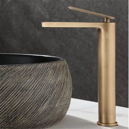Modern antique bronze basin faucet waterfall bathroom sink mixer tap