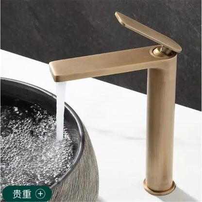 Modern antique bronze basin faucet waterfall bathroom sink mixer tap