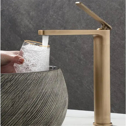 Modern antique bronze basin faucet waterfall bathroom sink mixer tap