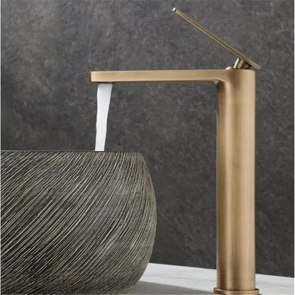 Modern antique bronze basin faucet waterfall bathroom sink mixer tap
