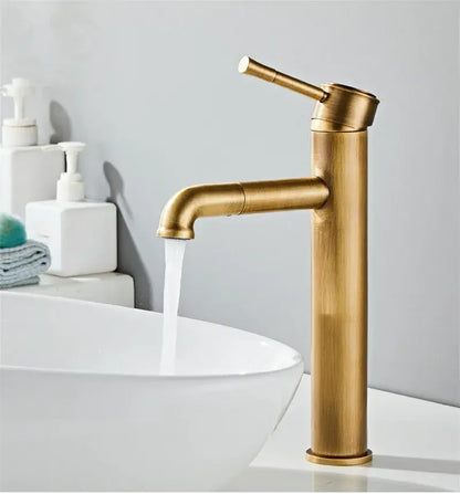 Modern brushed gold antique bronze basin faucet bathroom sink mixer