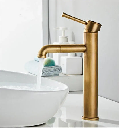 Modern brushed gold antique bronze basin faucet bathroom sink mixer