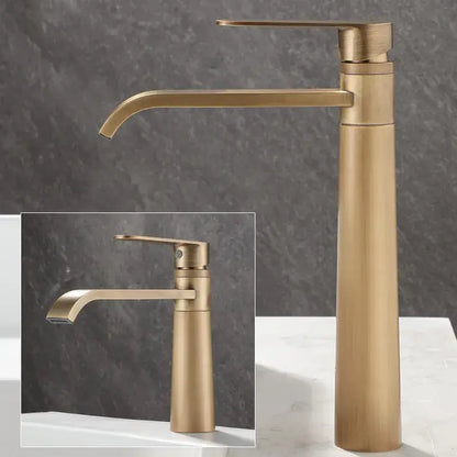 Modern antique bronze basin faucet bathroom tall brass mixer tap