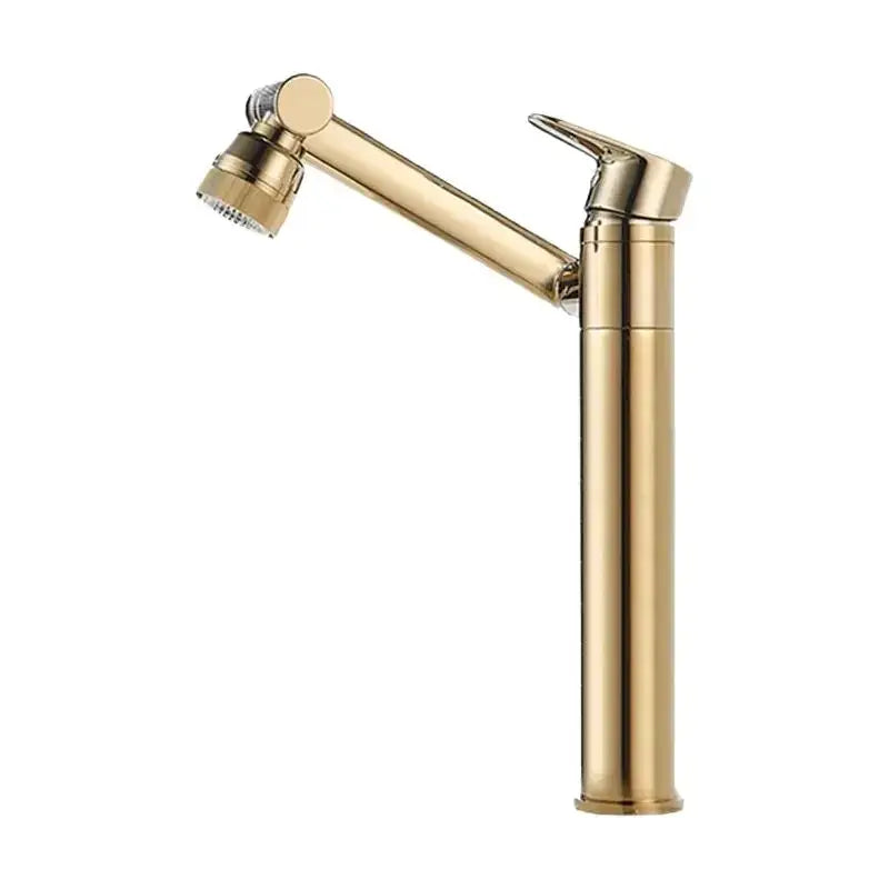 Modern antique bronze bathroom sink faucet with textured knob