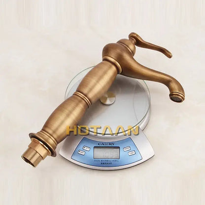 Antique bronze tall basin faucet bathroom luxury solid copper mixer
