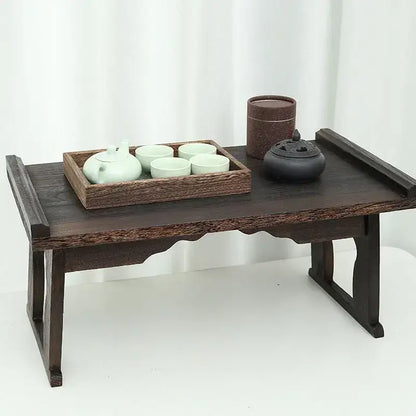 Antique chinese style solid wood tea table for living room