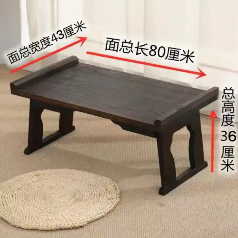 Antique chinese style solid wood tea table for living room