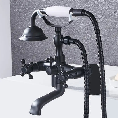 Vintage antique chrome bathtub shower mixer faucet – bathroom set