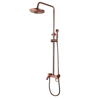 Modern rose gold antique copper shower set with hand shower bathroom