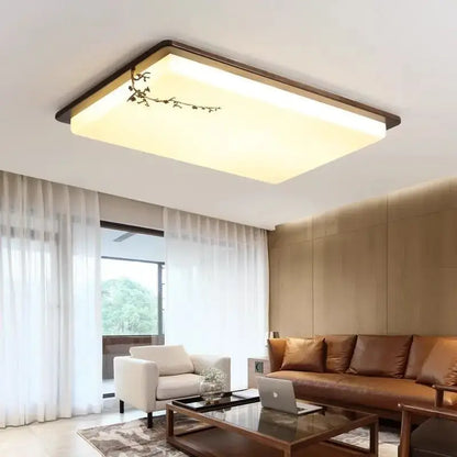 Antique copper led ceiling light traditional chinese art living room