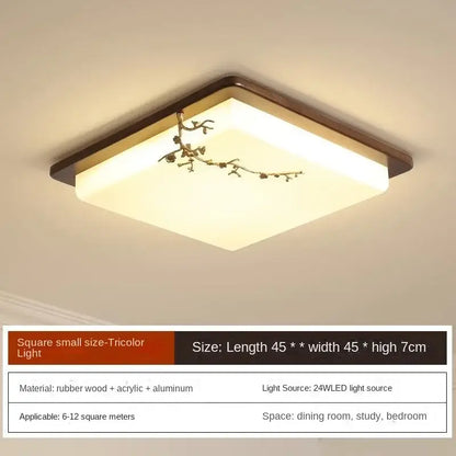 Antique copper led ceiling light traditional chinese art living room